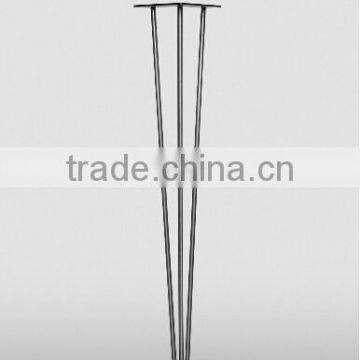 Hot Sale Iron Black 3 Rod 28 Inch Metal U Shape Table Leg photo-4