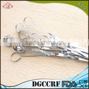 NBRSC Best of Barbecue Stick Stainless Steel Needle Grilling Kabob Skewers (Set of 10) Durable, Reusable photo-3