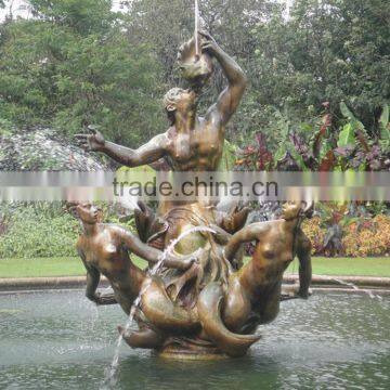 Chinese Suppliers Bronze Foundry Garden Mermaid Water Fountain photo-2