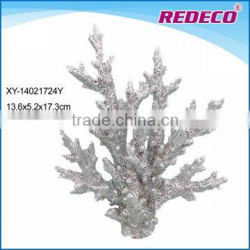 Polyresin white branch coral