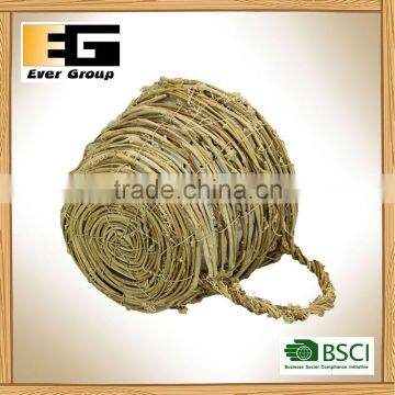 Natural Rattan Teapot for Garden Planter photo-4