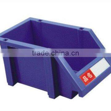 Plastic accessory bin stackable plastic bin