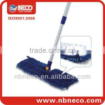 double sided microfiber telescopic flat dust mop