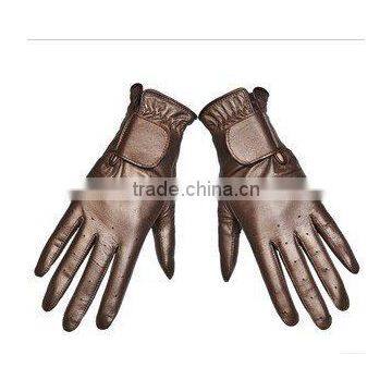 fashion leather glove for ladies