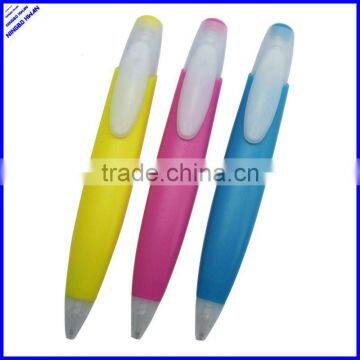 6321062 new model promotional plastic fat pen,flat barrel pen