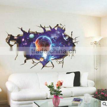 Space and Planets Design Adhesive 3D Wall Paper , Wall Sticker photo-4