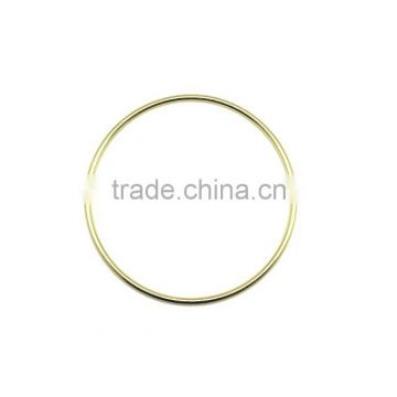 Brass Plate Large metal O ring for bag. High quality round ring with Butt Welded Steel wire rings ID 8"