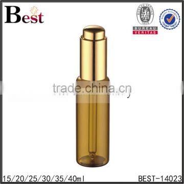 Cosmetic 20ml 30ml Essential Oil Glass Fragrance Perfume Bottle Amber Golden Aluminum Metal Pump Bottle Perfume Glass photo-4