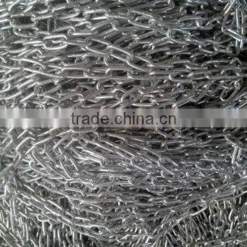 High Quality Electro Galvanized Animal link chain Direct Manufacturer