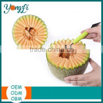 100% Durable Stainless Steel With Sturdy Cutting Wire Watermelon Slicer Corer & Server Knife photo-2