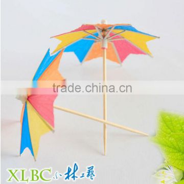 Party wooden parasol picks