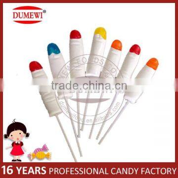 Halloween Festival Candy Handmade Finger Shape Lollipop Candy