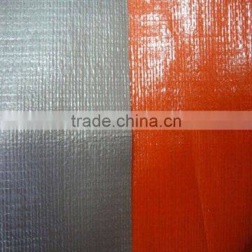 150gsm tarpaulin sheet orange silver