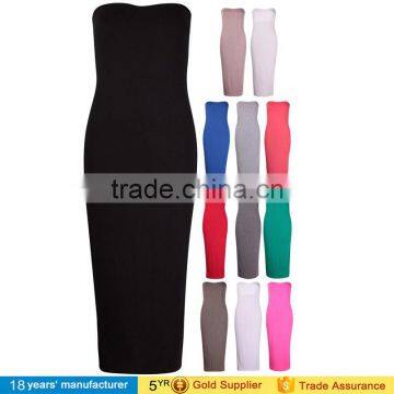 2016 Bandeau Tube Bodycon Dresses Sexy Kim Kardashian Knee Length Celebrity Dresses photo-6