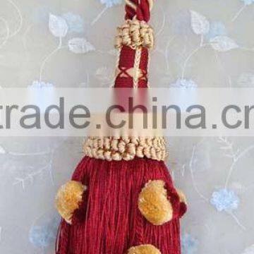 Tassel Tieback with Pom poms