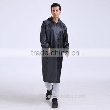 Long Raincoat Poncho Hooded Long Polyester Rain Coat One Piece Rain Coat Waterproof