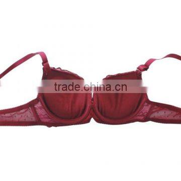 New! Perfect Shape Coverage Bra/lace-trim Bra photo-2