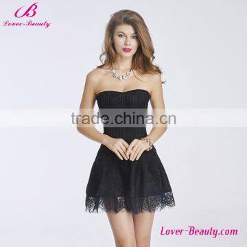 Cheap Plus Size Zipper Waist Trimmer Plastic Boned Sexy Corset Dress For Sale photo-4