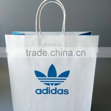 High Quality White and Brown Kraft Paper Bag for Clothes and Shoes Packaging