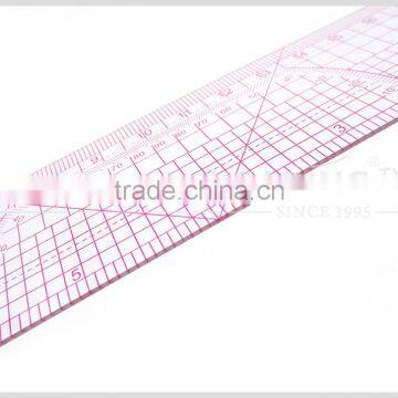 Kearing Sandwich printing 1.2mm thick 20cm&8" flexible plastic ruler for sewing garment measurement #B-56