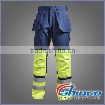 Shinco industrial cotton fr work trousers with knee pads