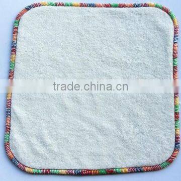 100% Baby Bamboo Wipes, Reusable Baby Wipe Andcolorful edge bamboo cloth wipe