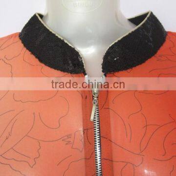 ORANGE Georgette Shaded CAFTAN Kaftan Tunic Poncho Zip Cover up photo-4