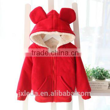 2016new Girls Fashion Solid Thicken Zipper Sweatshirts photo-4