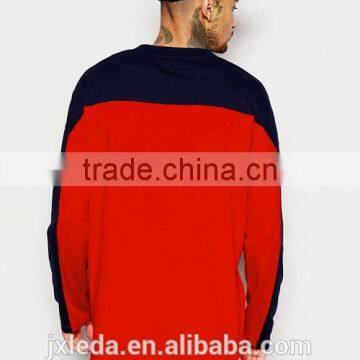 2016 Summer Fashion Men Hip Hop Style 50 Coton / 50 Polyester Longline Long Sleeve T-shirt OEM photo-2