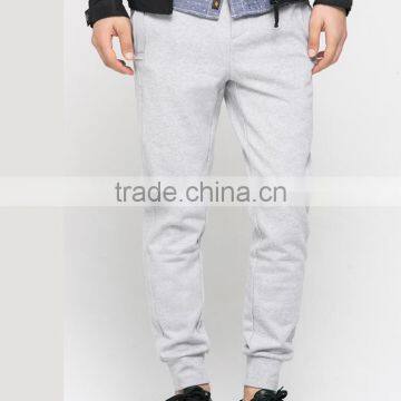 Comfort fashion plain grey slim fit joggers