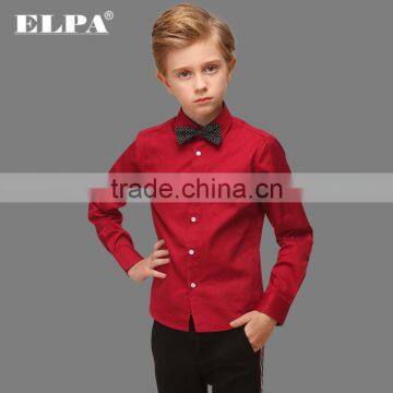 Slim Fit Soft Cotton Boys Red Shirt photo-3