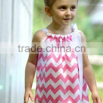 girls dresses infant sleeveless dress toddler chevron cotton skirt knee length halter kids pillowcase cotton clothing on sale