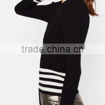 EY0886S New Design 2016 Women Fashion Stripe Pullover Sweater photo-2
