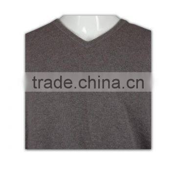 ISO9001/BSCI Manufature Loose V-neck Mens Grey Cardigan Sweater