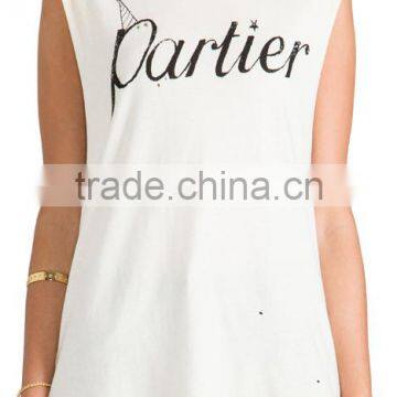 Custom Company Logo Bright Color Tank Tops