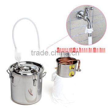 High Quality Best Price 18L Copper Moonshine Ethanol Alcohol Water Distiller Still Stainless Boiler photo-4