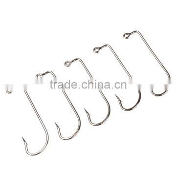 Wholesale Price Size 4/0 Fishing Tools Lot 100PCS Jig Hook Jig Big Stainless Steel Fishing Hooks White Color Fish Hook photo-3