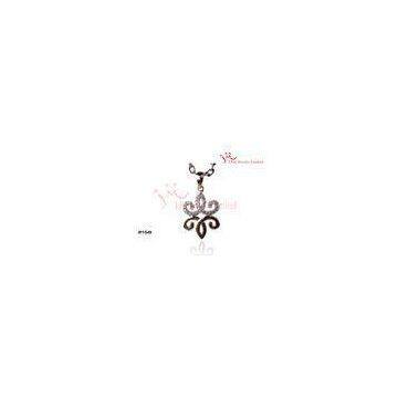 14K Gold Plated Flower Charm 925 Sterling Silver Pendants Chain Necklace