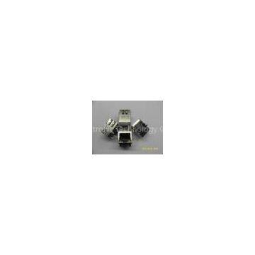 10 / 100BASE 1x1 Tab Down Transformer RJ45 Network Connector with led and EMI