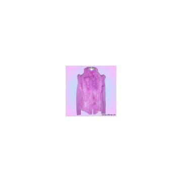 Sell Ladies' Rabbit Fur Garment With Knitting
