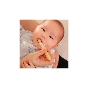 Food Grade Silicone Safe Cleaning Baby Toothbrush Soft Teether Health Products