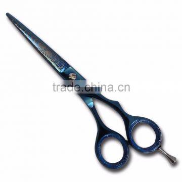 Blue style straight Barber Scissor