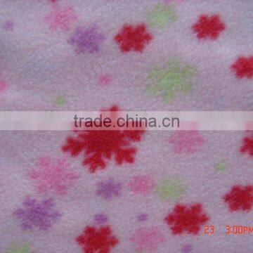 100 pct polyester printed cheap polar fleece fabric