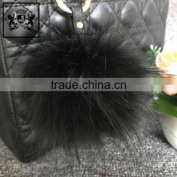 Car Decoration Accessories Faux Fur Toys Fluffy Ball Keychain Pendant