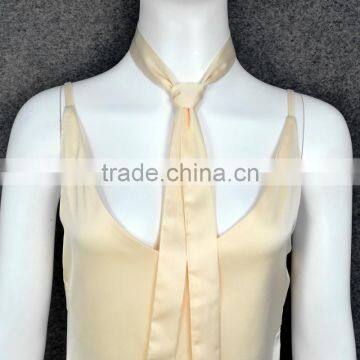 Women Deep V Choker Neck Satin Slip Dress Sexy Strappy Sleeveless A-Line Summer Evening Party Dress Sundress Club Wear photo-3