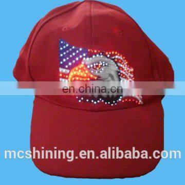 2017 HOT popular falshing light snap on hats/cap hip hop