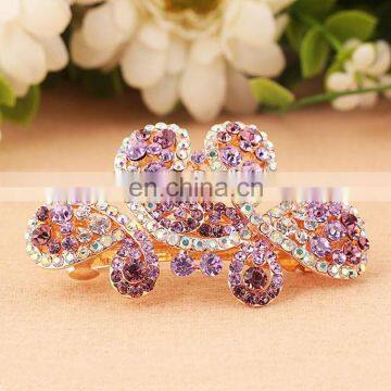 2016Latest Fashion Rhinestone Barrette Hair Clip