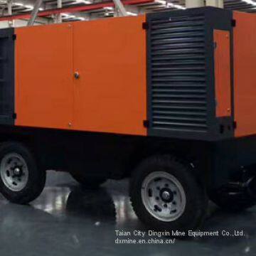 Diesel mobile screw air compressor supplied by China manufacture