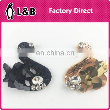 Top Fashion Sew on 3D Sequin Beads Logo Letter Patches photo-6