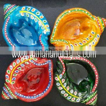 Diya high quality indian handicrafts clay lamps